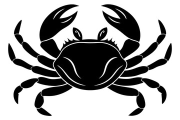 Wall Mural - crab  vector silhouette,crab illustration white background