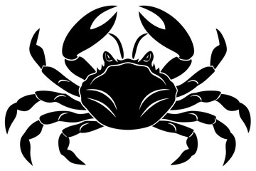 Wall Mural - crab  vector silhouette,crab illustration white background