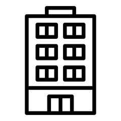 Wall Mural - Apartment icon. Vector line icon