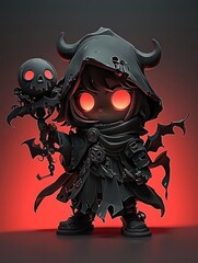 Poster - Dark Fantasy Character with Skull Staff