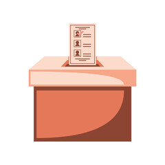 Sticker - vote box and ballot