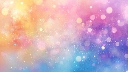 Wall Mural - colorful background with abstract watercolor paint splashes and a glitter effect.