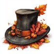 © kharom - Thanksgiving pilgrim hat