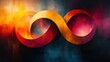 © julio - An artistic representation of the infinity symbol with vibrant colors.