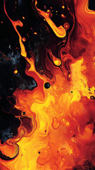  Fiery Flow Vivid Display of Heat and Motion in Abstract Art