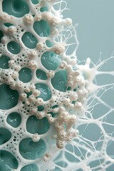 Poster - Bacterial colonies thriving on a wet bathroom surface, demonstrating the importance of maintaining cleanliness in shared spaces.
