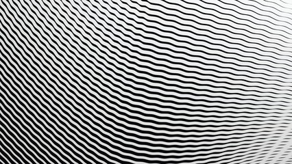 Wall Mural - Black and white stripes wave pattern abstract background for backdrop or fabric style