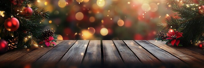 Beautiful light background, wooden planks on blurred background