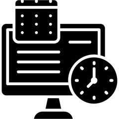 Canvas Print - Schedule Organizer Icon