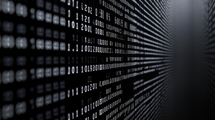 Binary Code Background.
