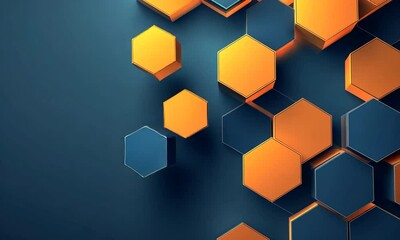 abstract background with hexagons