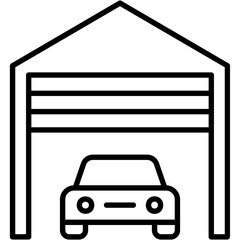 Canvas Print - Garage Icon