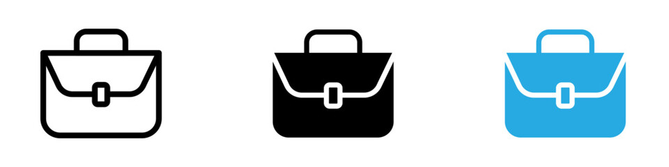 Wall Mural - Briefcase icon thin line illustration