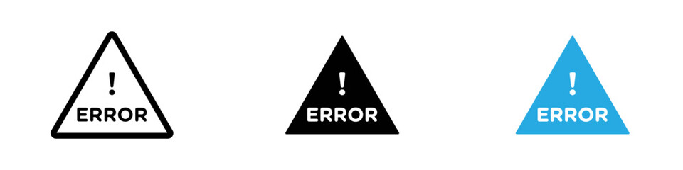 Error Icon thin line illustration