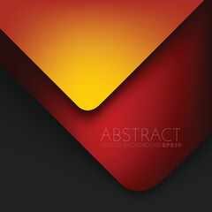 Poster - graphic geometric triangle overlap vector layer background for text and message design
