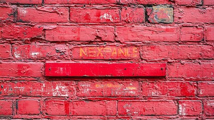 Poster - Red Bricked Wall Texture : Generative AI