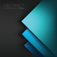 Poster - graphic geometric triangle overlap vector layer background for text and message design
