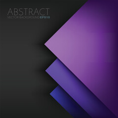 Poster - graphic geometric triangle overlap vector layer background for text and message design
