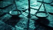 © Aris Suwanmalee - A close-up of a metallic balance scale on a textured surface, symbolizing justice and fairness in a dimly lit background.