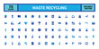 © Rubbble - Set of recycling waste colorful solid icons. Garbage disposal. Trash separation, color filled icon set, Glyph icon set for web and ui. Editable stroke.