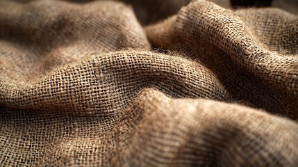 Poster - Burlap Sacking Hessian or Gunny Bag Texture : Generative AI