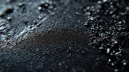 Poster - Abstract Black Dirty Background Dark Dusty Surface Texture : Generative AI