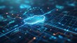 © sorin - Digital cloud with data streams illustrating cloud integration and data synchronization concepts