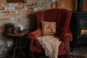 Home interior of an old abandoned apartment. Uncomfortable interiors with furniture and old walls. Illustration on the theme of apartment furnishings.
