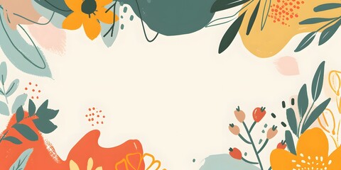 Abstract Floral Pattern Background