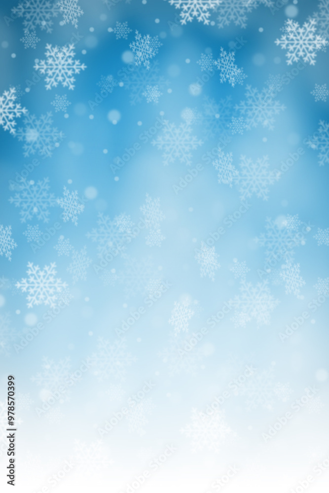 Christmas background with blue pattern winter card snow snowflakes ...
