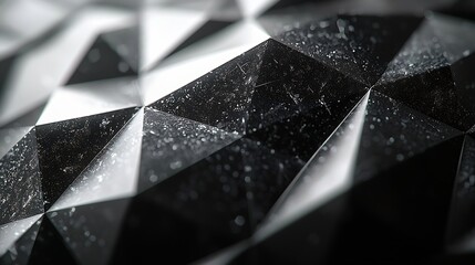 Aufkleber - Dark Diamond Surface Background : Generative AI