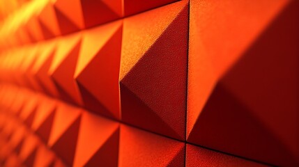 Aufkleber - Pyramid Shaped Studio Acoustic Treatment Texture : Generative AI