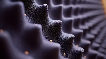 Aufkleber - Foam Rubber Acoustic Treatment for Recording Studio : Generative AI