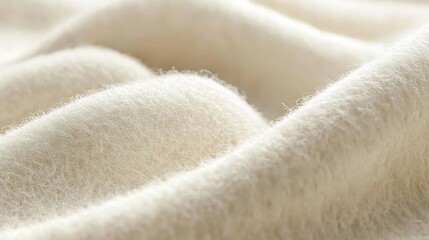 Poster - White Woolen Fabric : Generative AI