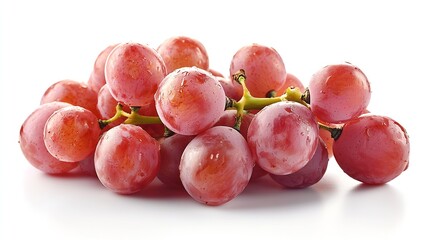 Poster - Bunch of Grapes isolated on White Background : Generative AI