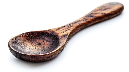 Russian Wooden Spoon isolated on white background : Generative AI