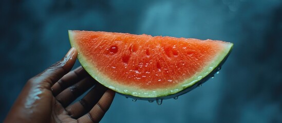 Canvas Print - Watermelon Slice in Hand