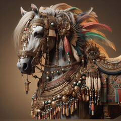 decorated horse