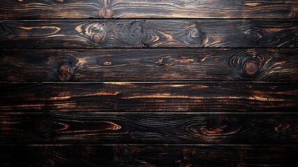 Poster - Natural Wooden Board Background Texture Top View : Generative AI