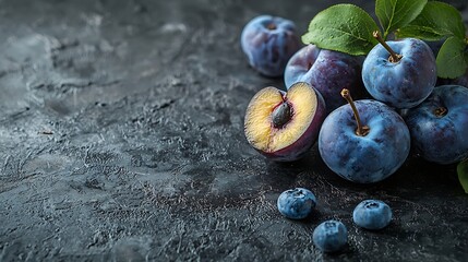 Aufkleber - Plums Texture : Generative AI