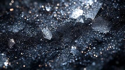 Poster - Closeup Texture of a Sheet Made of Mica Silicate Minerals Used for Microwave Waveguide Covers : Generative AI