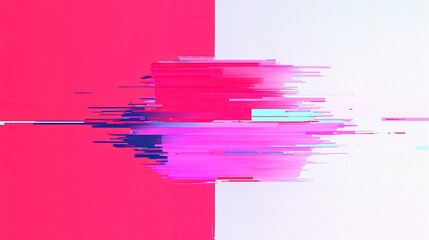 Poster - Glitchy Digital Test Screen, an abstract texture showcasing vibrant colors and distorted patterns, perfect for creative projects needing a modern, tech-inspired aesthetic.