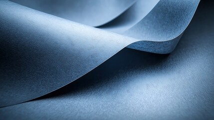 Poster - Blue Paper Background : Generative AI