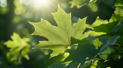 Poster - Maple Tree Leaf : Generative AI
