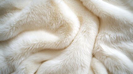 Aufkleber - White Fur Texture : Generative AI