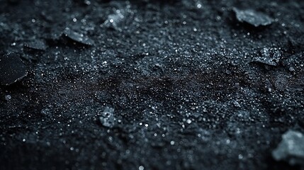 Aufkleber - Black Dusty and Dirty Surface Texture : Generative AI