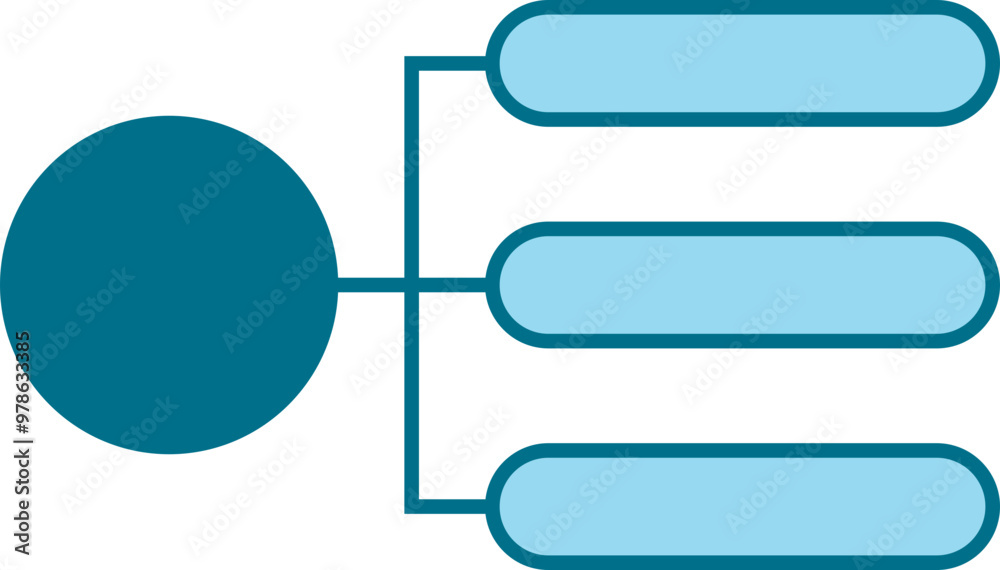 infographic mindmap chart 3 points Stock Vector | Adobe Stock