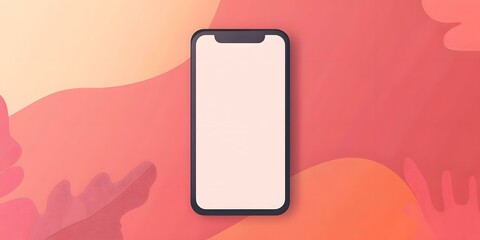 Mockup Smartphone with Abstract Background