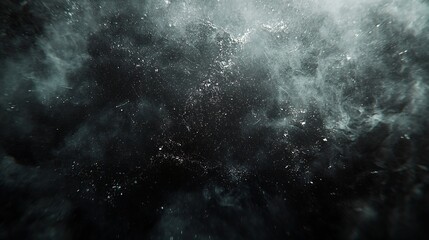 Poster - Black Dusty Film Background Texture : Generative AI