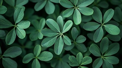Poster - Green Leaves : Generative AI